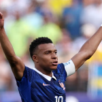 Kylian Mbappe merayakan gol bersama rekan setim Prancis pada pertandingan fase gugur Piala Dunia 2026.